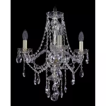 Подвесная люстра хрустальная Bohemia 1415 1415/3/165/G подсвечник