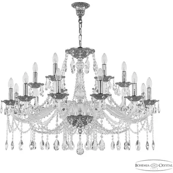 Подвесная люстра Bohemia 1607 1607/12+6/360 Ni