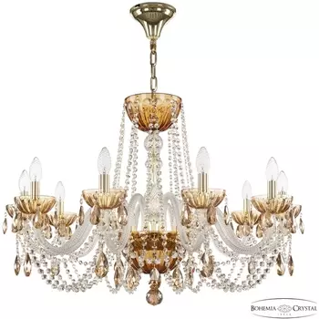 Подвесная люстра Bohemia 5402 5402/10/300 G Amber/M-1H K721