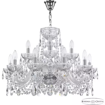 Подвесная люстра Bohemia 5402 5402/10+5/240 Ni Clear/M-1G