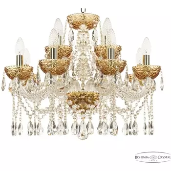 Подвесная люстра Bohemia 5413 5413/8+4/200 G Amber/M-1F