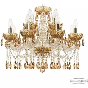 Подвесная люстра Bohemia 5413 5413/8+4/200 G Amber/M-1F K777