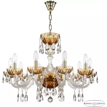 Подвесная люстра Bohemia 5417 5417/10/240 G Amber/M-1H
