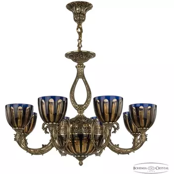 Подвесная люстра Bohemia Florence 71309P/8/210 GB P1 U Amber-Blue/H-1H