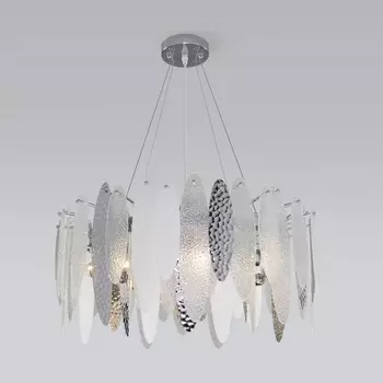 Подвесная люстра 324/8 Bogate's Canaria хром (Умный дом, Алиса, WiFi, голосовое управление)