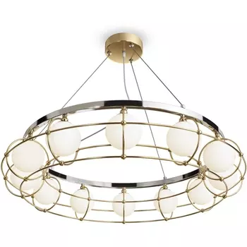 Подвесная люстра Maytoni Carcass MOD312PL-12GCH