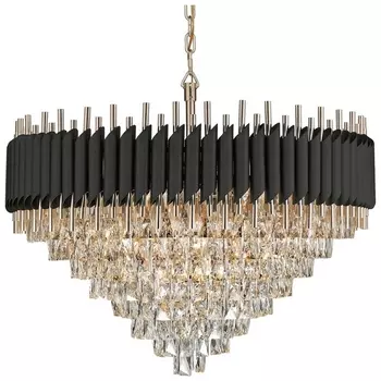 Подвесная каскадная люстра хрусталь Wertmark Cartuccia WE138.31.023