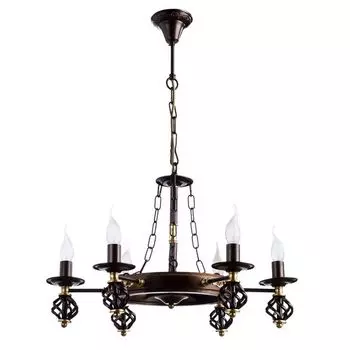 Подвесная люстра Artelamp Cartwheel A4550LM-6CK