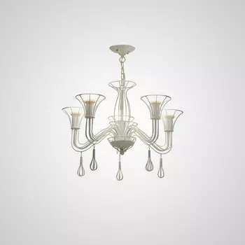 Подвесная люстра Cast 5 White ImperiumLoft Cast01 (101410-26) в виде свечи