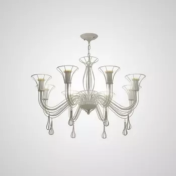 Подвесная люстра Cast 8 White ImperiumLoft Cast01 (181893-26) в виде свечи