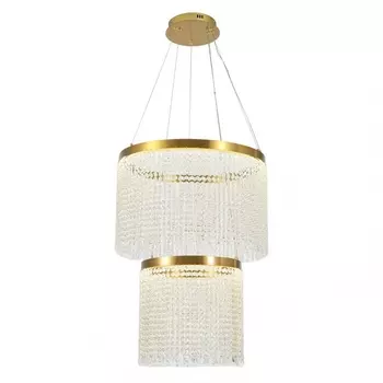 Подвесная каскадная люстра хрусталь светодиодная Chiaro Вассерфалл 617010602