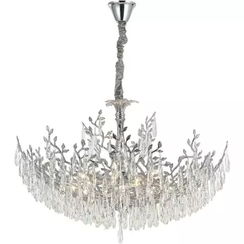 Подвесная люстра хрусталь Citilux Ritz CL310081 форма ветки с подвесками