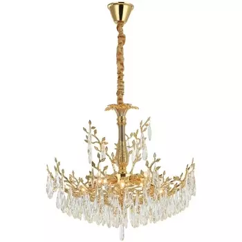 Подвесная люстра хрусталь Citilux Ritz CL310082 форма ветки с подвесками