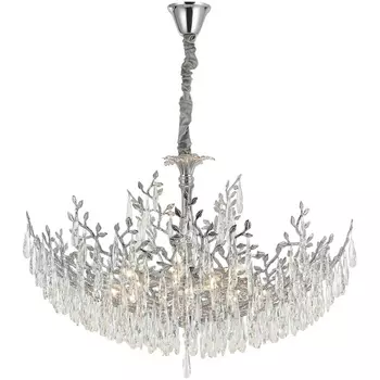 Подвесная люстра хрусталь Citilux Ritz CL310121 форма ветки с подвесками