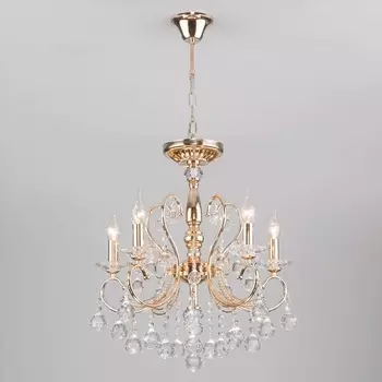 Подвесная люстра 10096/5 Eurosvet Collana золото