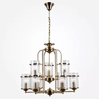 Подвесная люстра 60040/9 античная Eurosvet Consul бронза