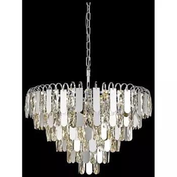 Подвесная каскадная люстра хрусталь Wertmark Crescentia WE105.16.103