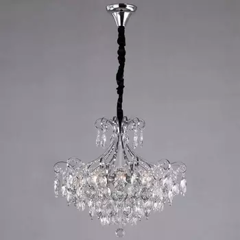 Подвесная люстра 10080/6 Eurosvet Crystal хром