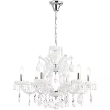 Подвесная люстра Crystal Lux BLANCA re SP6 подсвечник с подвесками