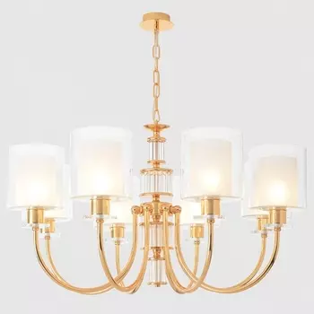 Подвесная люстра Crystal Lux ELENA SP8 GOLD