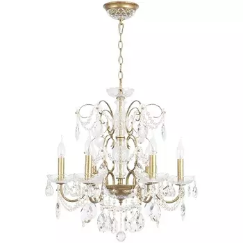 Подвесная люстра Crystal Lux ODELIS SP6 GOLD подсвечник с подвесками