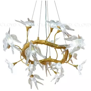 Подвесная люстра (цветы, птички) Cloyd Sirin 11105