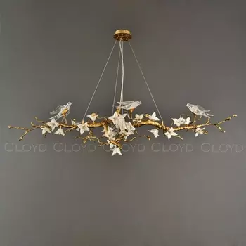 Подвесная люстра (цветы, птички) Cloyd Sirin 11107