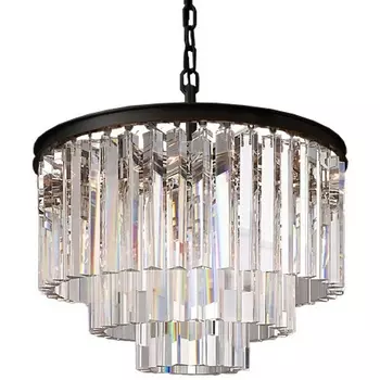 Подвесная люстра Delight Collection 1920s Odeon KR0387P-6 black/clear DeLight Collection