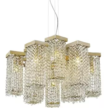 Подвесная люстра хрусталь Delight Collection 68065 P68065-12 gold DeLight Collection