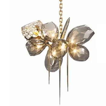 Подвесная люстра Delight Collection Britannica 8898P/AS gold/smoky DeLight Collection