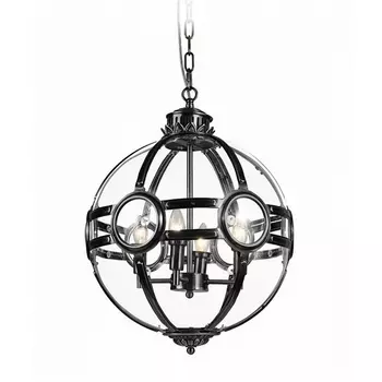 Подвесная люстра Delight Collection Hagerty KG0516P-3 black в форме шара DeLight Collection