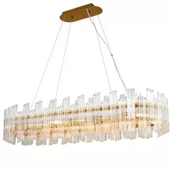 Подвесная люстра Delight Collection Vittoria KG0769P-12L clear/ brass DeLight Collection