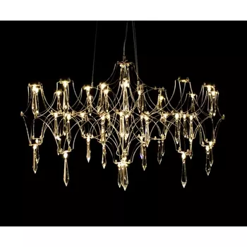 Подвесная люстра диммируемая Галанта золото Led 36*0,5W с пультом ДУ Kink Light