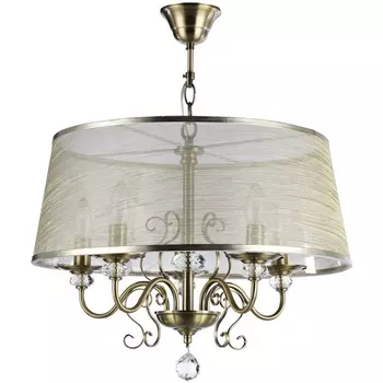 Подвесная люстра Freya Driana FR2405-PL-05C-BZ с подвесками