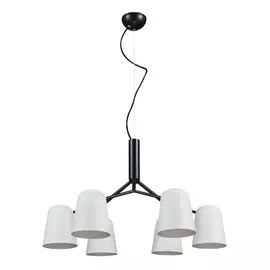 Подвесная люстра ENRIQUE SP6 BLACK/WHITE (Crystal Lux)