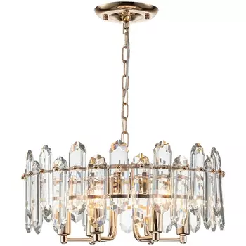 Подвесная люстра Escada Tiara 2111/6S Gold 1х40Вт Е14, металл/стекло, золото