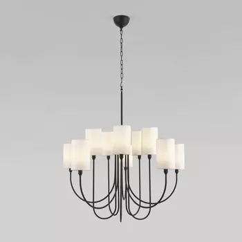 Подвесная люстра Eurosvet Abbey 60164/10 черный (Умный дом, Алиса, WiFi, голосовое управление)