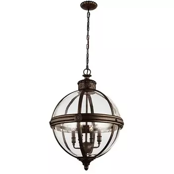 Подвесная люстра Feiss Adams FE-ADAMS-4P-BRZ в форме шара