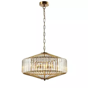 Подвесная люстра SP5 BRASS/TRANSPARENTE Crystal Lux Fiesta