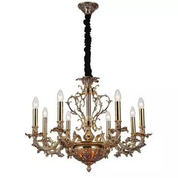 Подвесная люстра 1780.8.2 Lucia Tucci Firenze antique gold подсвечник