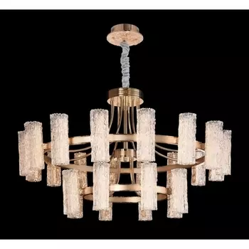 Подвесная люстра хрусталь светодиодная Fluorite Inverno FL1089-24P