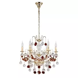 Подвесная люстра FRUTA SP6 GOLD (Crystal Lux)