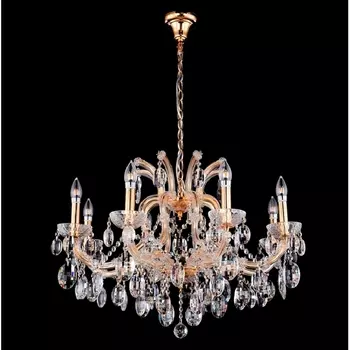 Подвесная люстра Crystal Lux HOLLYWOOD SP8 GOLD подсвечник