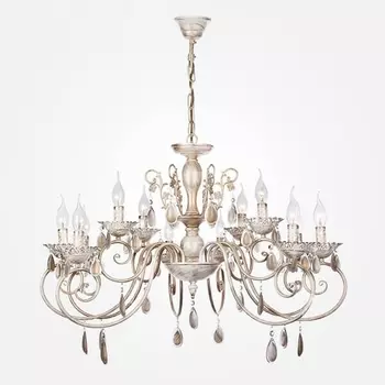 Подвесная люстра 10009/12 белый с золотом Eurosvet Galatea