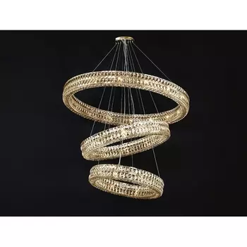 Подвесная люстра хрустальная Newport 10120 10124+22/S gold кольцо