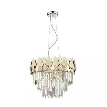 Подвесная каскадная люстра хрустальная Simple Story 1031 1031-R7PL с подвесками