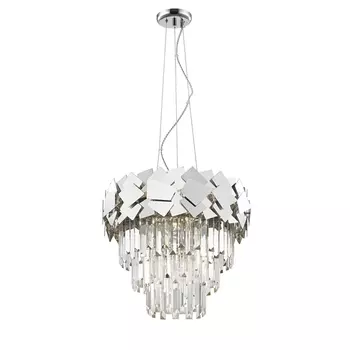Подвесная каскадная люстра хрустальная Simple Story 1032 1032-6PL с подвесками