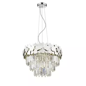 Подвесная каскадная люстра хрустальная Simple Story 1032 1032-R7PL с подвесками