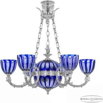 Подвесная люстра хрустальная 71009P/6/210 NW P1 U Clear-Blue/H-1H FA2S Bohemia Florence Y8