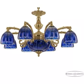 Подвесная люстра хрустальная 71212P/8/210 P1 Clear-Blue/H-1K Bohemia Florence G D